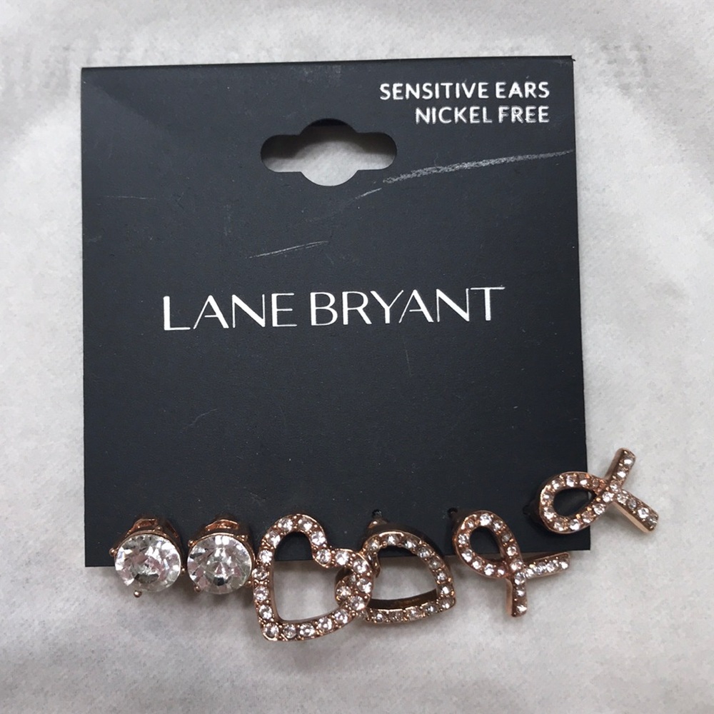 Lane Bryant 3 pair earrings